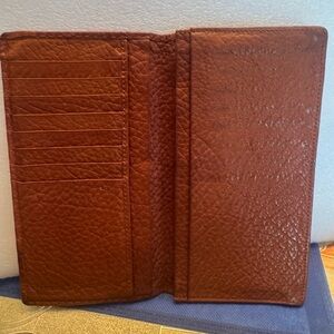 Cole Haan Brown Leather Pocket Square